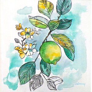 Original Kitchen Wall Art Lime